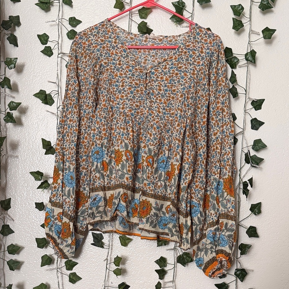 Solitaire Multicolor Floral Women's Blouse